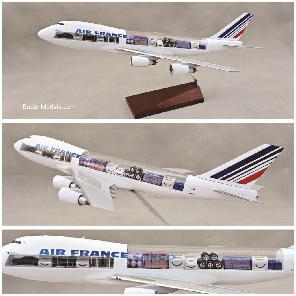 Air France Cargo - B747-200F - (1:100) - 180° Clear Top